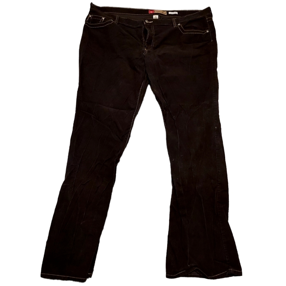 old navy jeans 18 Long Bootcut Stretch Corduroy Brown Woman Pants. Dimensions wa